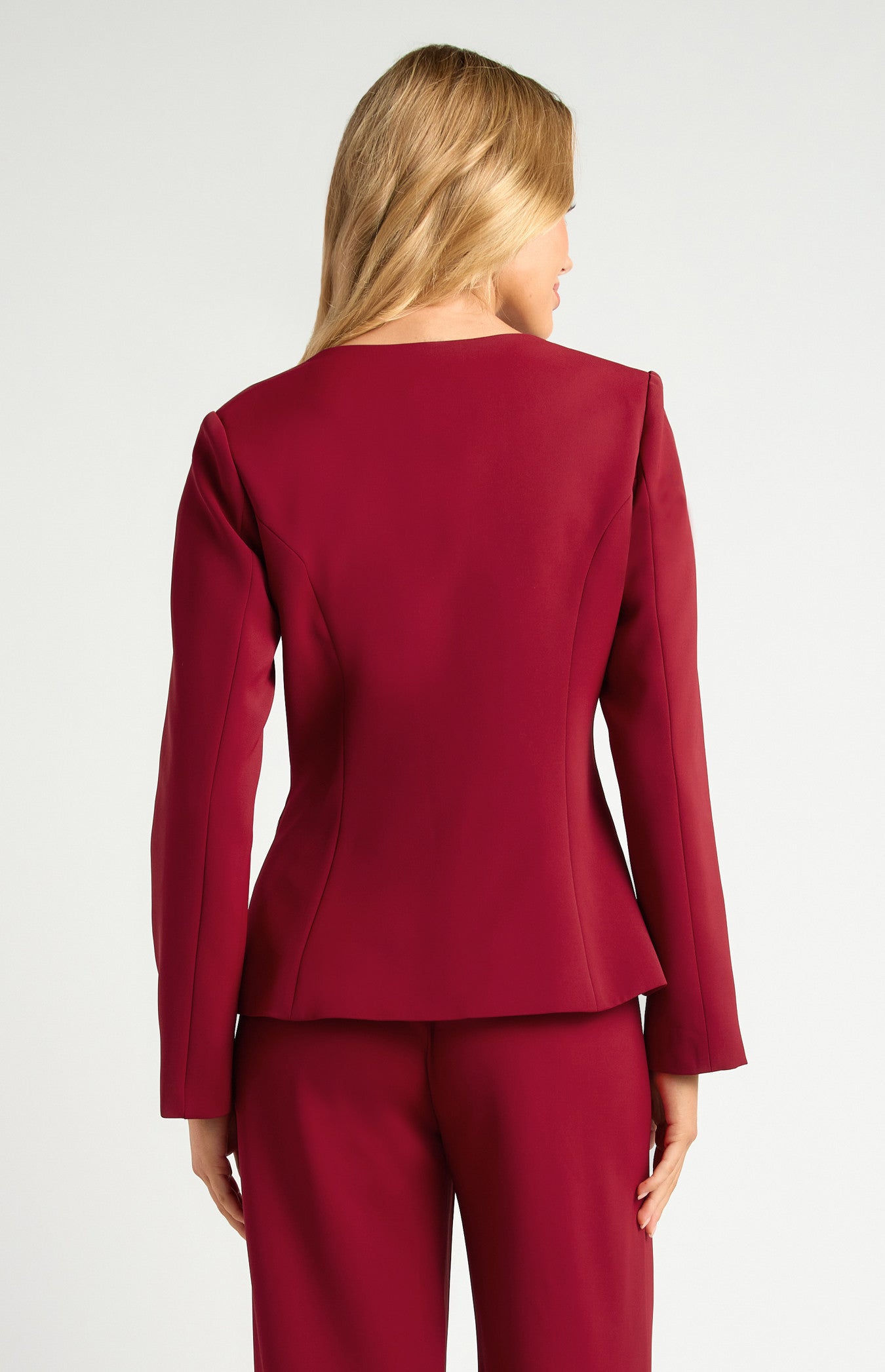 SOGNA COL Gold Feature Button Blazer with Centre Front Split SJT412A