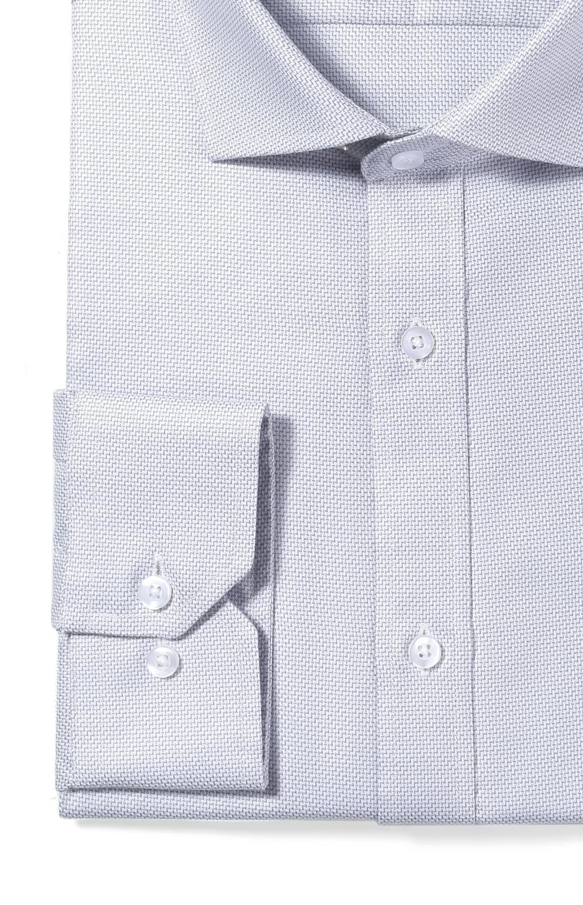 SOGNA 1632 silver shirt cuff-placket detail from original product photograph