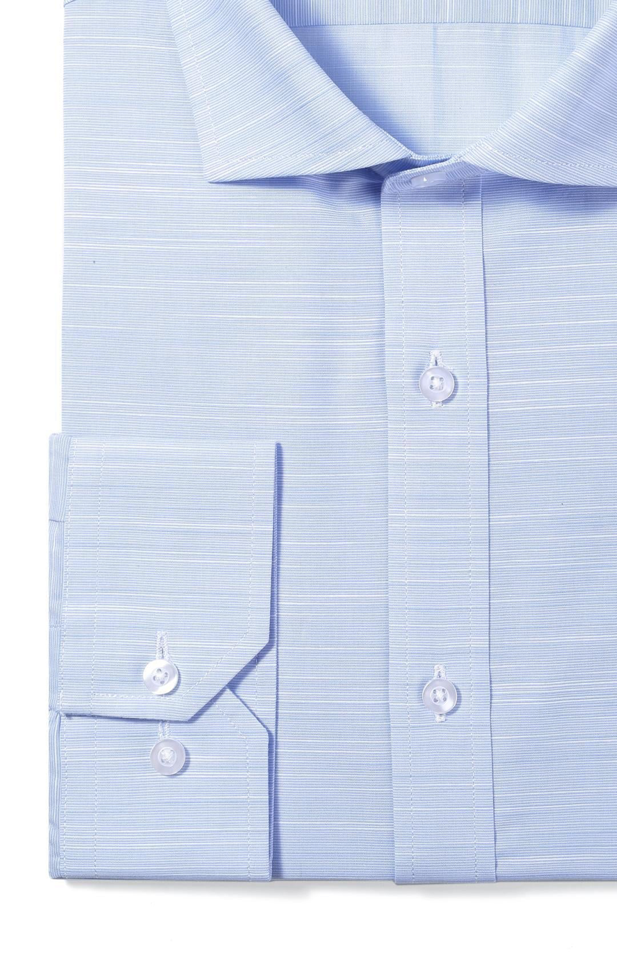 SOGNA 1634 sky shirt cuff-placket detail from original product photograph