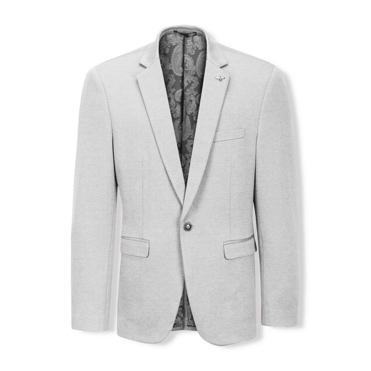 Men's Sport Jacket A269 in Silver. Original jacket product photograph.
