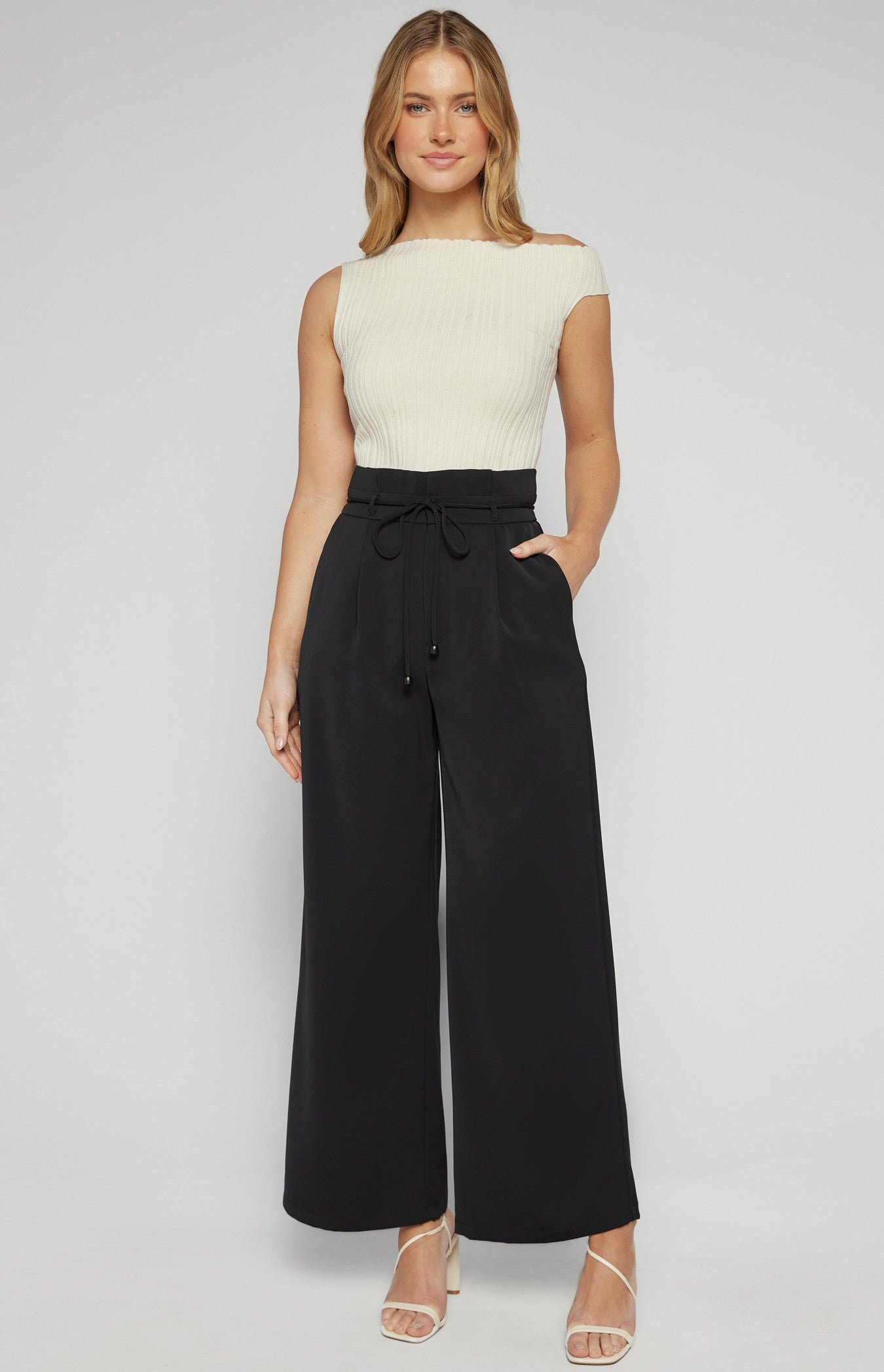 SOGNA COL WIDE LEG PANTS - SPA476B