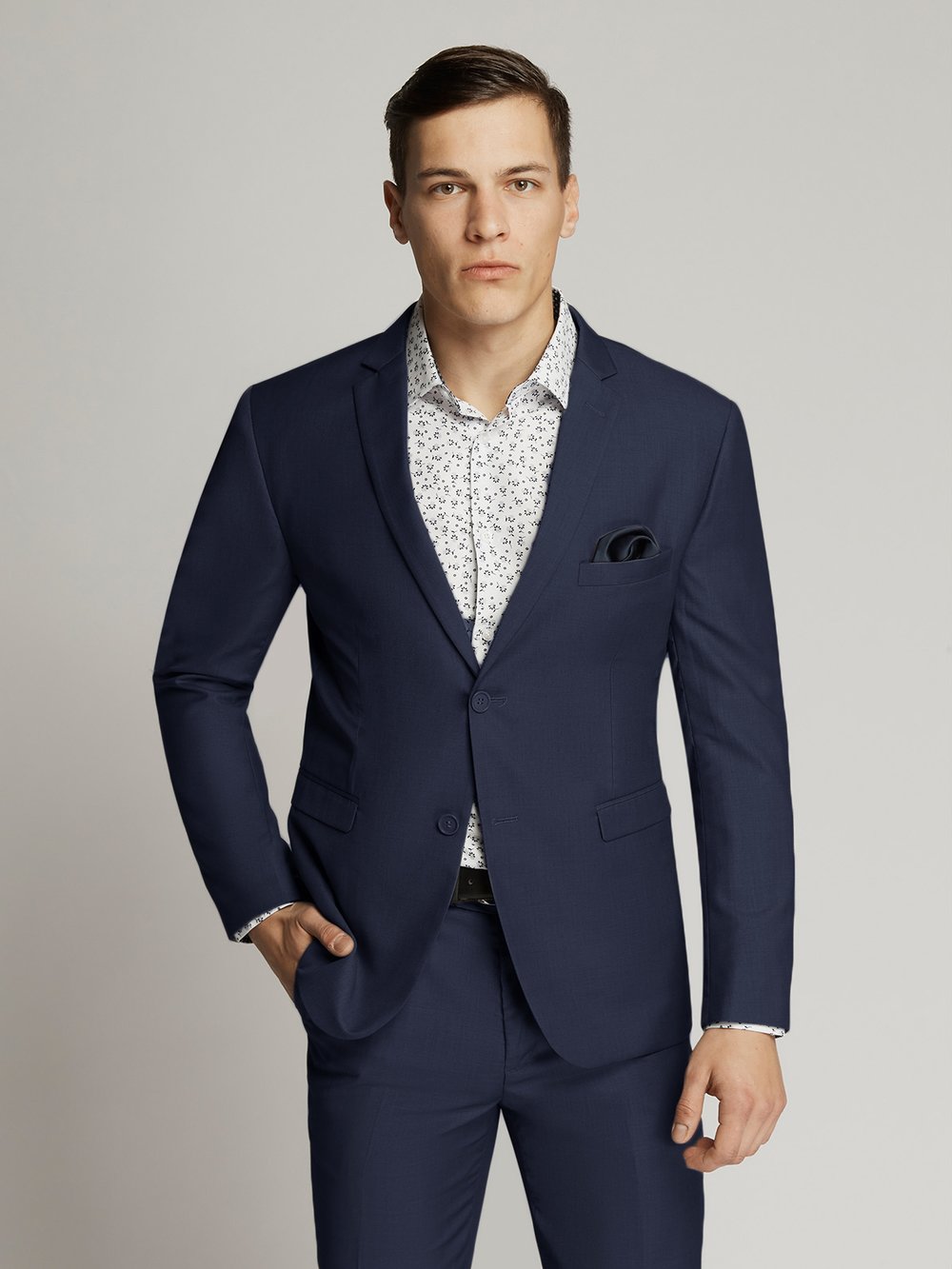 SOGNA Blue Tailored Suit T128 — jacket and trousers
