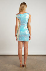 SOGNA COL Iridescent Sequin Dress WDR734B