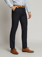 SOGNA COL Poly Wool Slim Fit Texture Trousers