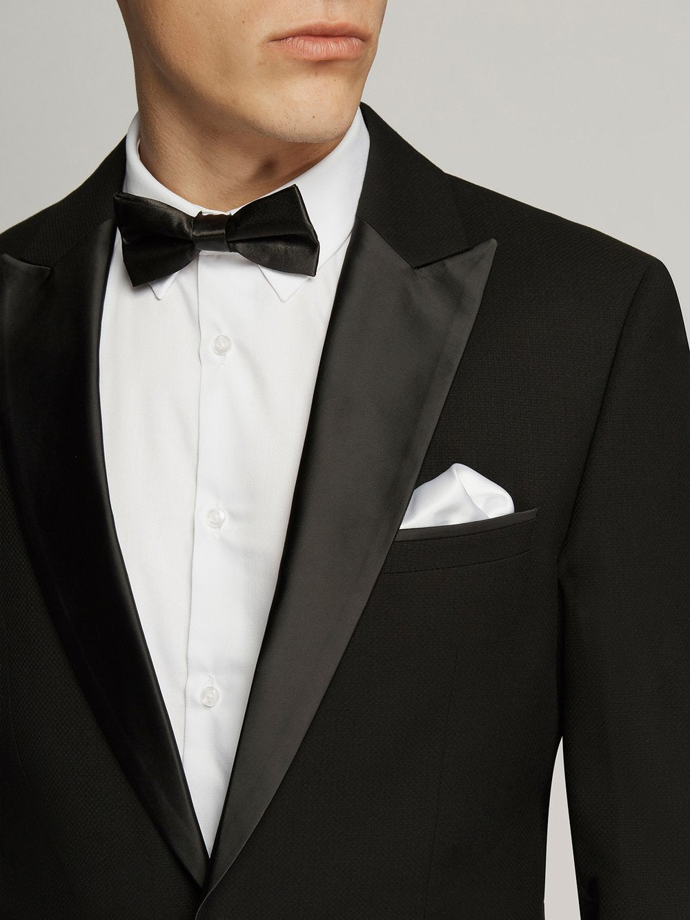 Black Satin-Lapel Dinner Jacket — 1303