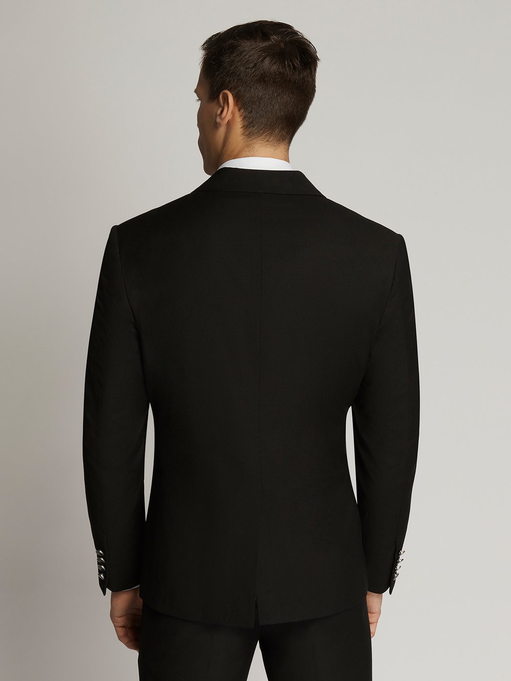 Black Satin-Lapel Dinner Jacket — 1303